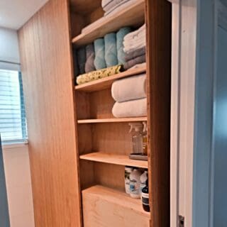 An Auckland customer has their space well organised with this very versatile bamboo storage unit - using vertical "coffee" bamboo panels (18mm). 😍⁠
⁠
Bamboo panels are ideal for any wooden application, from shelving, wall coverings and ceilings, bench tops and kitchen joinery to furniture, staircases to doors and more – whether in the residential or commercial environment. The use of these panels is only limited by your imagination! 🌱⁠
⁠
🔨 Zoltan, Baywood Interiors⁠
⁠
⁠
⁠
#plantationbamboo #baywoodinteriors #bambooshelves #bamboo #joinery #bamboojoinery #bathroomjoinery #interiordesign #interior #newbuild #design #builtgreen #strong #sustainabledesign #sustainablebamboo #sustainable #durable #beautiful #natural #ecofriendly #nzarchitecture #newzealand #nzbuilding⁠