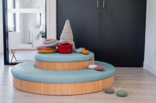 We love the use of flexbamboo (coffee colour) on this stunning children’s bench seat! 😍 Kids would be fighting for a spot! 🌱
🔨 @starexnz
Repost -
Our team have dreamed up a product that is both playful in its form, coupled with such purposeful functionality!
The Starex Donut is a true statement piece that invites children to connect, explore, climb or simply slow down with a book or puzzle.
Use it as a standalone hub for storytelling and quiet moments, or fill the centre with a block setup or animal world to spark rich, imaginative play. However you style it, it naturally draws children in and becomes a focal point in your room.
The first photo features our Donut accompanied with the Otto Bench Seat - what a combo 😍
#flexbamboo #bamboo #bamboofurniture