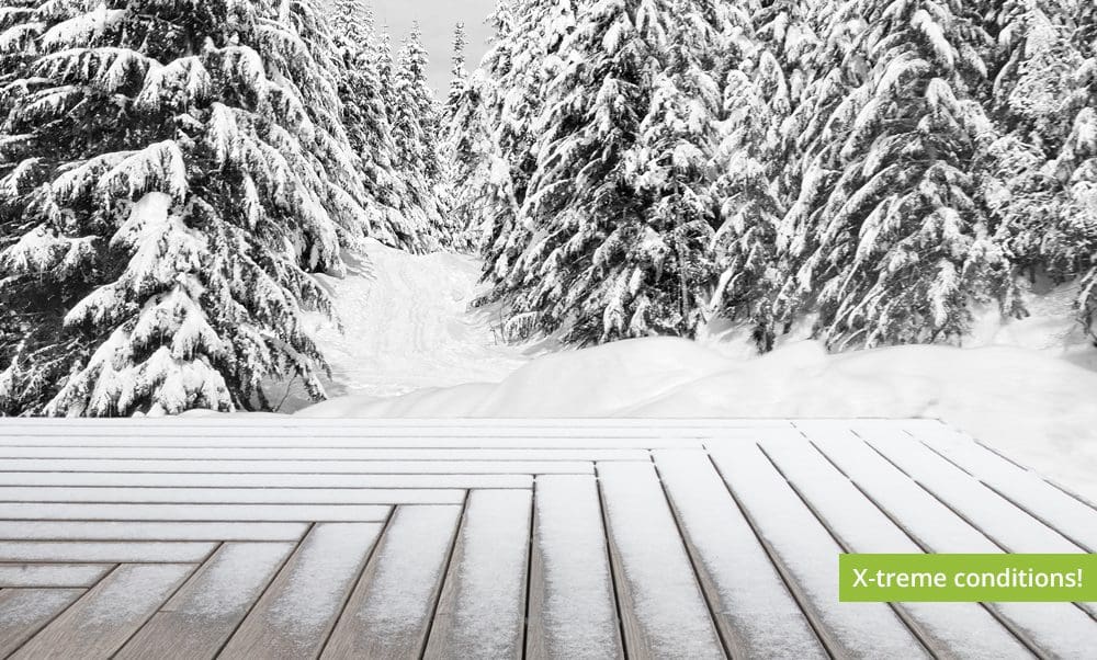 Bamboo X-treme decking - snow