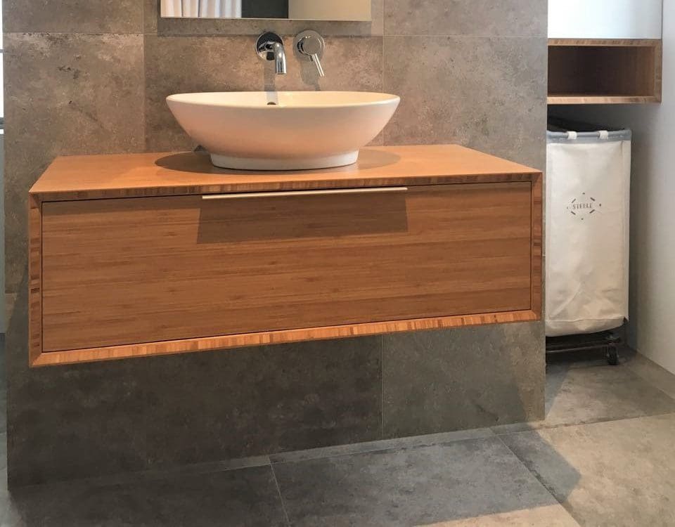 bamboo bathroom vanity