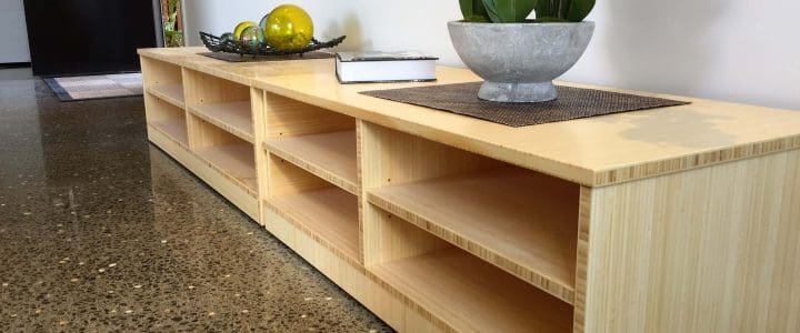 bamboo ply panels - bamboo shelving unit