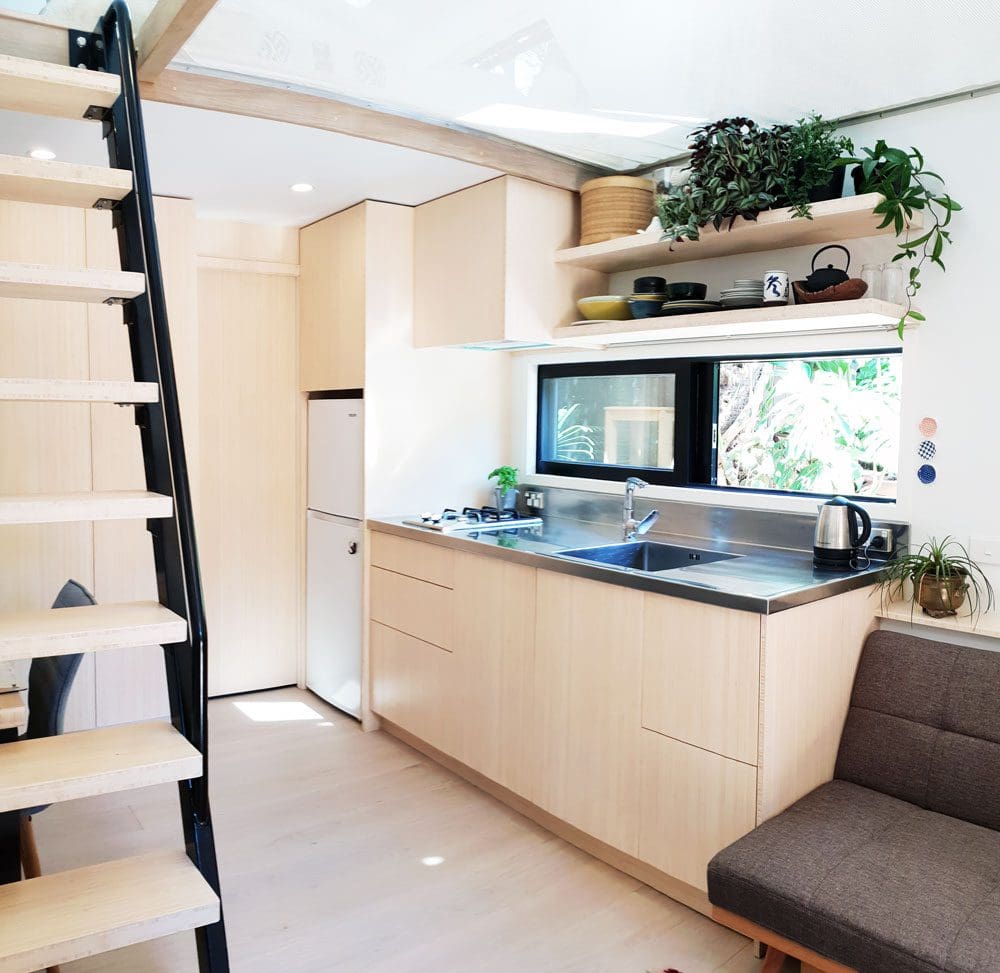 tiny house using bamboo in ponsonby