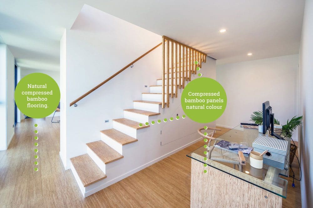 bamboo ply panels - bamboo stair treads and compressed bamboo flooring - natural