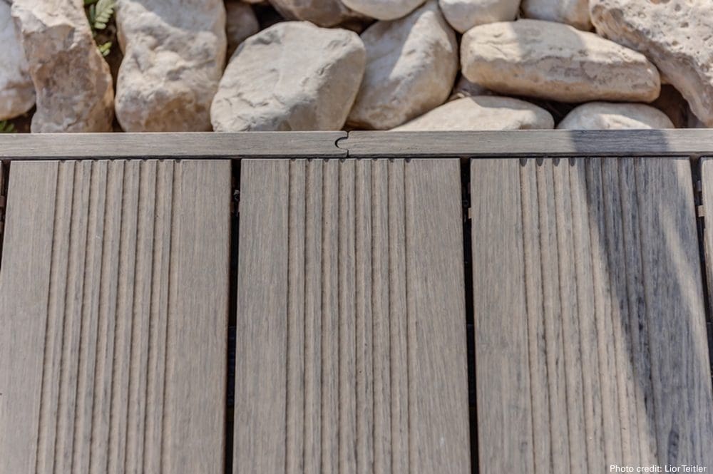 Close up shot of bamboo x-treme decking