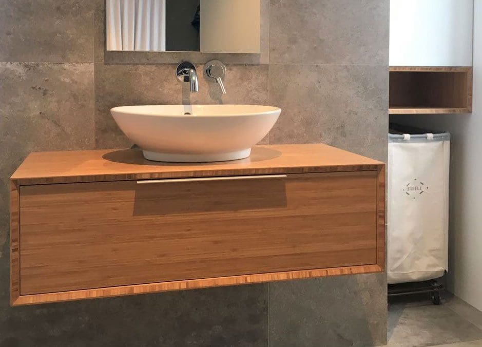 bamboo bathroom vanity