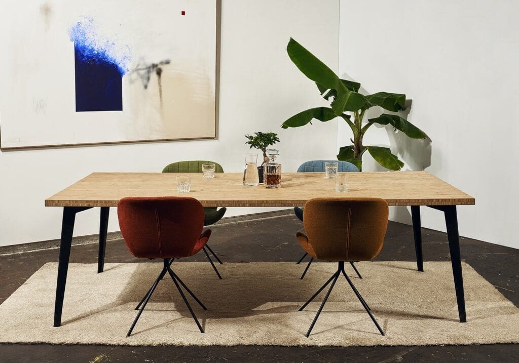 Bamboo dining table in NZ