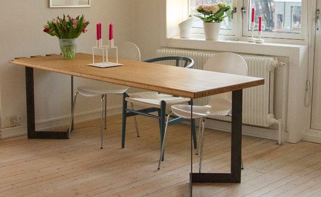 bamboo dining table top