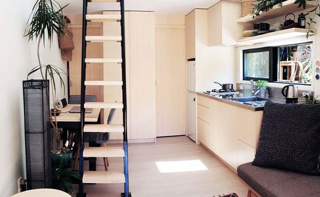 bamboo used in tiny home joinery