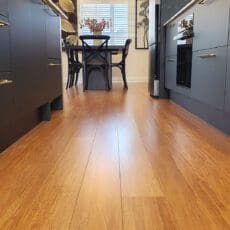 Bamboo Flooring used in kitchen design