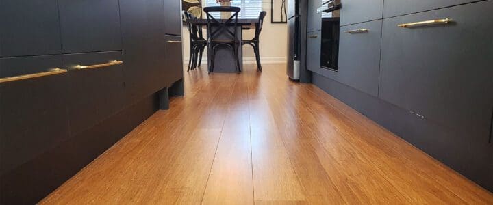 Bamboo Flooring used in kitchen design