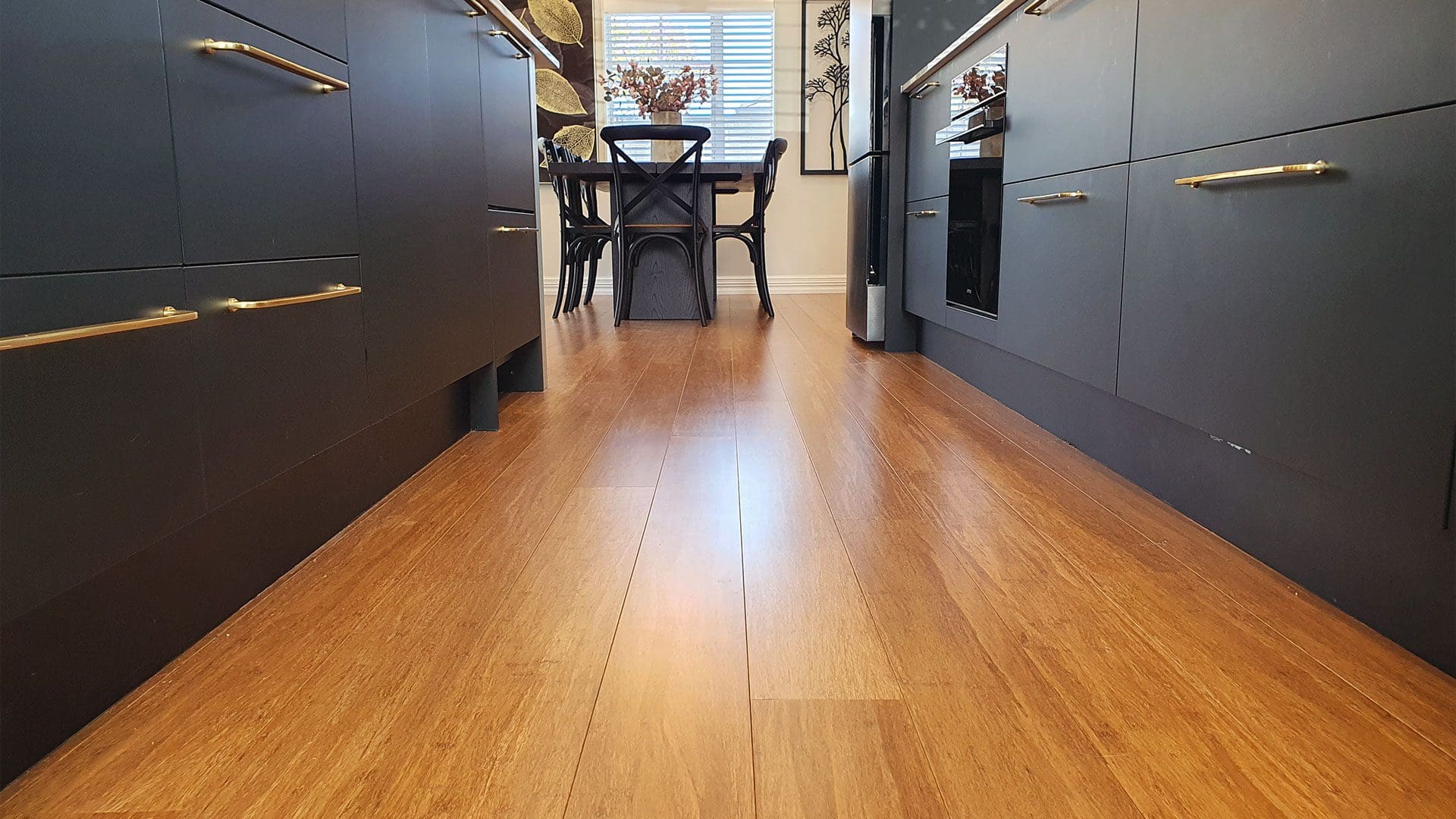 Bamboo Flooring used in kitchen design