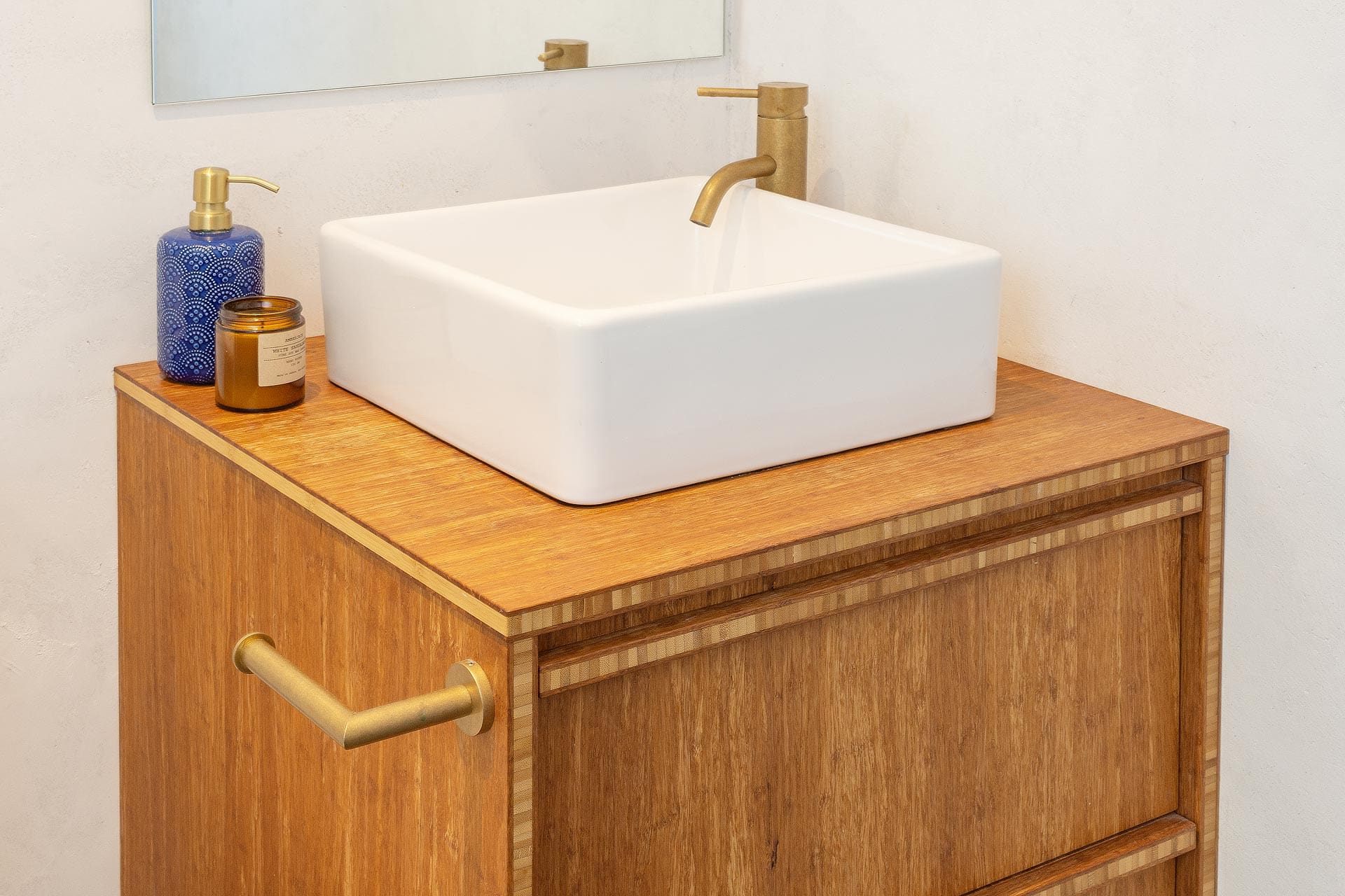 bamboo bathroom vanity