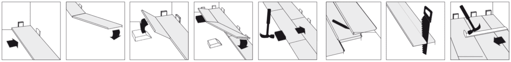 “Floating” Installation instructions (over an underlay)