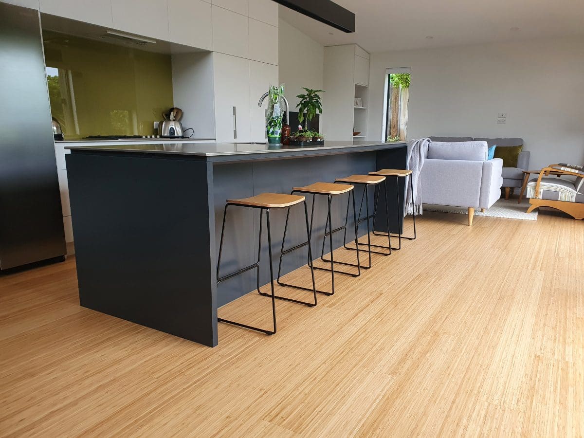 bamboo flooring - kitchen