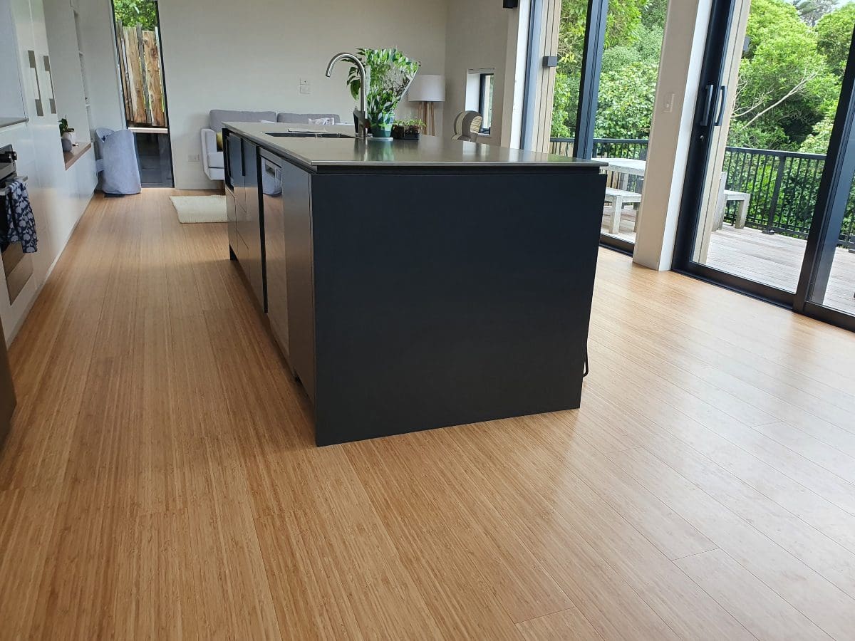 bamboo flooring - kitchen