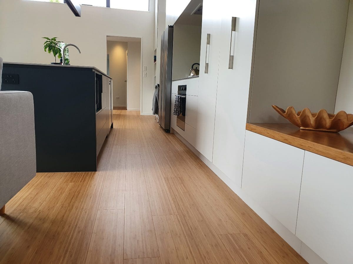 bamboo flooring - kitchen