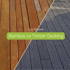 Compare bamboo with timber decking