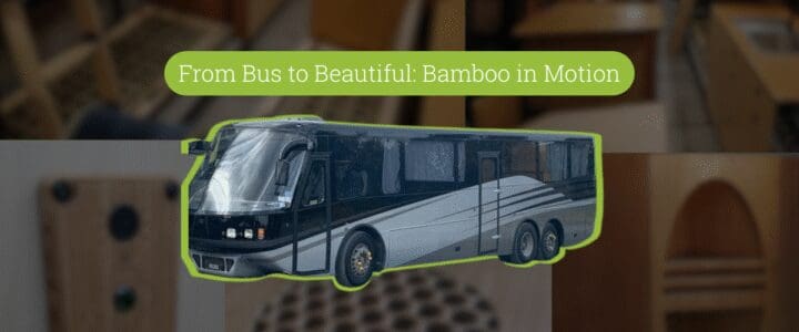 From Bus to Beautiful: Bamboo in Motion bus bamboo project with panels