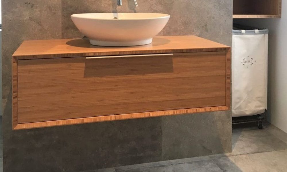 bamboo bathroom vanity